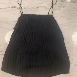 Black Tank Top with Black Lace Detailing